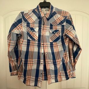 URBAN PIPELINE WESTERN PLAID SHIRT  SIZE L